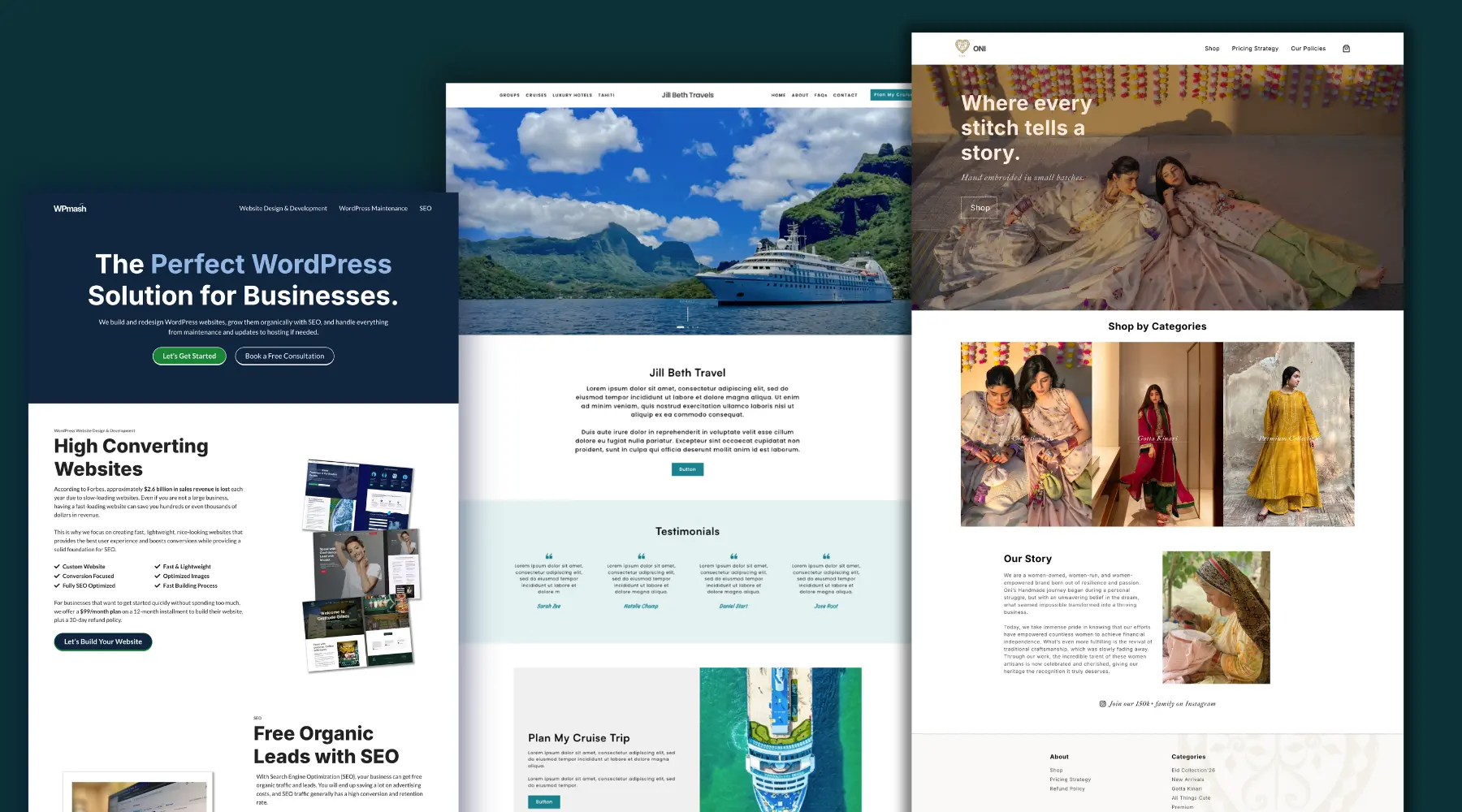 WordPress website example